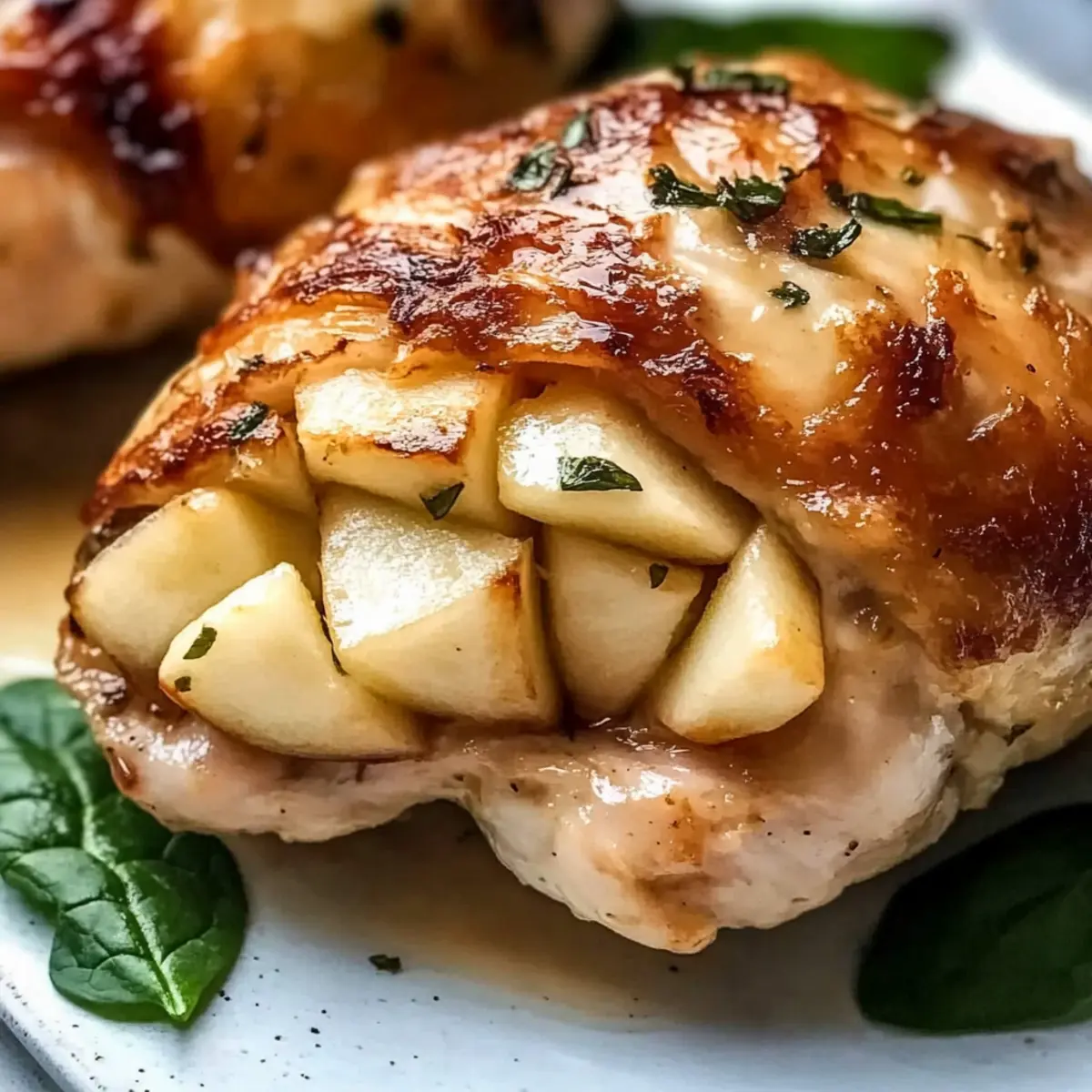 Apple and Brie Stuffed Chicken