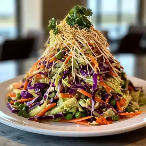 Crunchy Asian Cabbage Slaw with Addictive Sesame Dressing