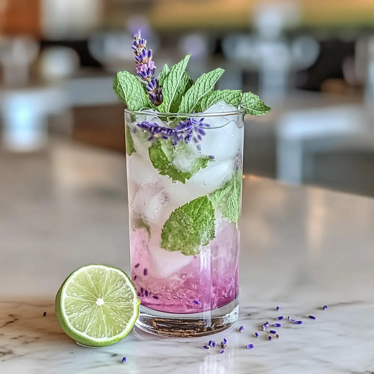 Lavender Mojito Mocktail