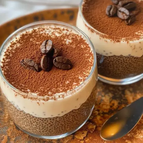 Tiramisu Chia Pudding With Greek Yogurt
