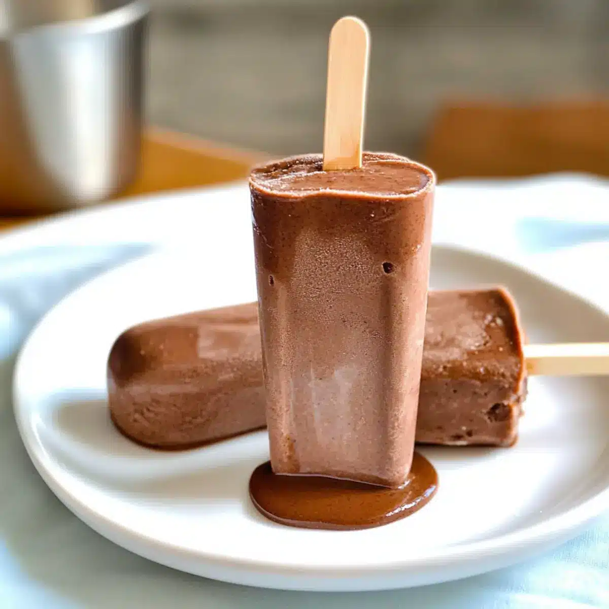 Healthy Chocolate Fudgsicles