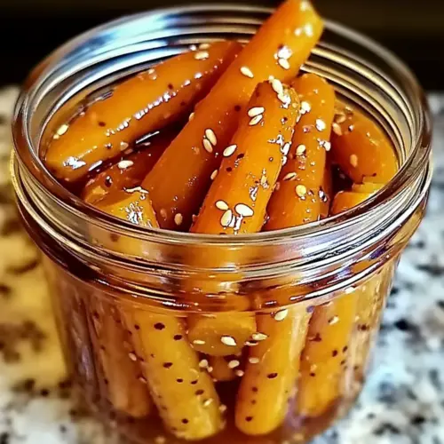 Hot Honey Pickled Carrots