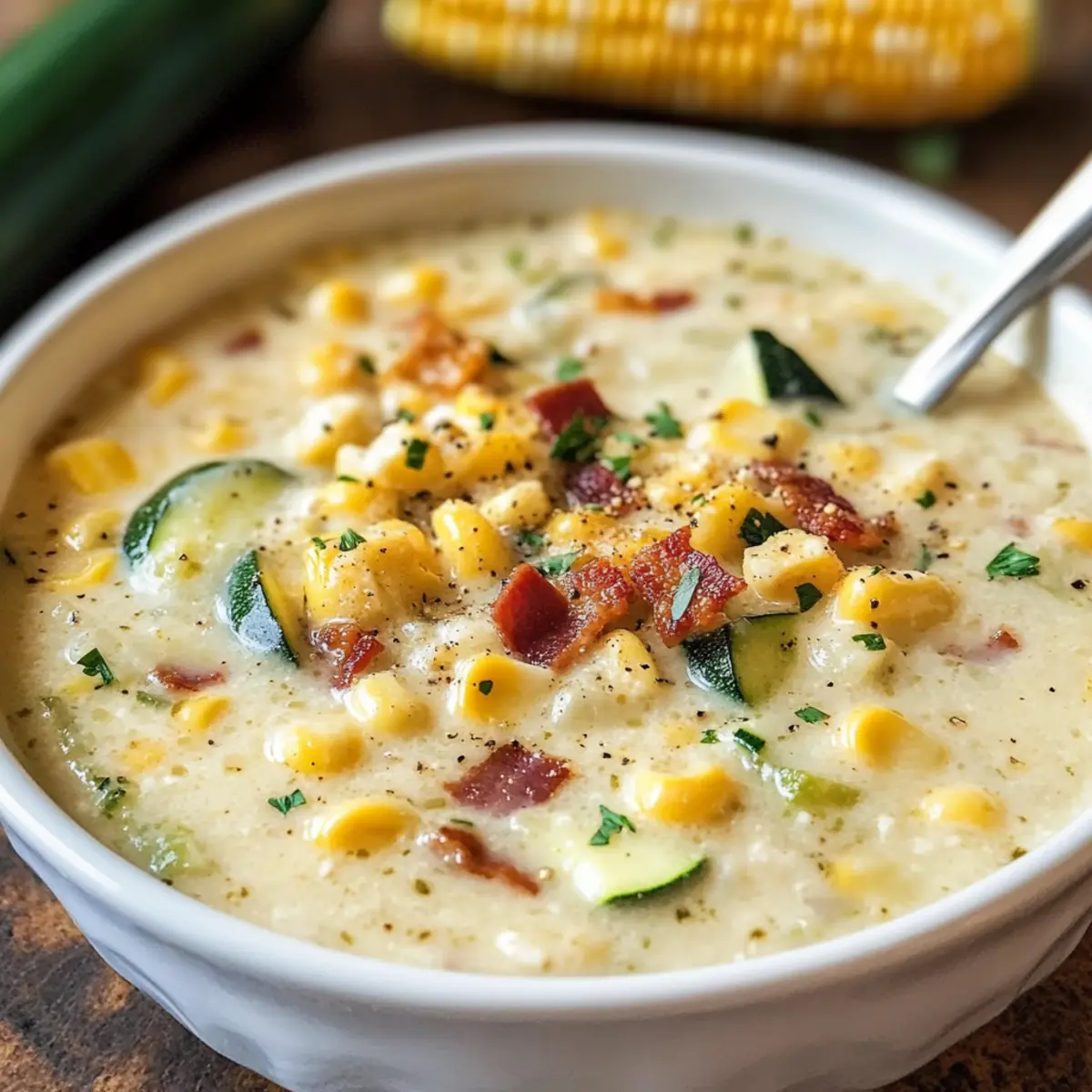 Summer Corn and Zucchini Chowder