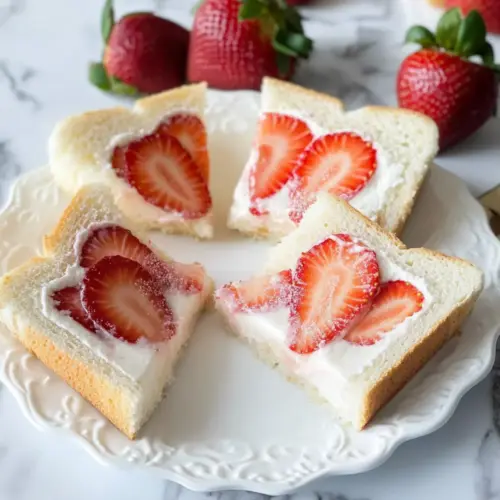 Strawberry Cream Sandwiches