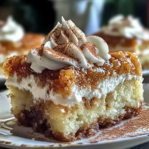 Creamy Horchata Tres Leches Poke Cake