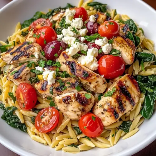 Mediterranean Chicken Orzo