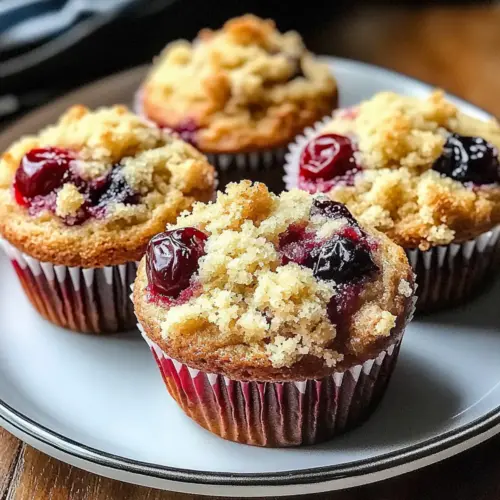 Cherry Cobbler Muffins