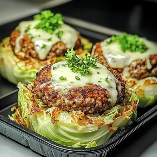 Oven-Baked Cabbage Burgers