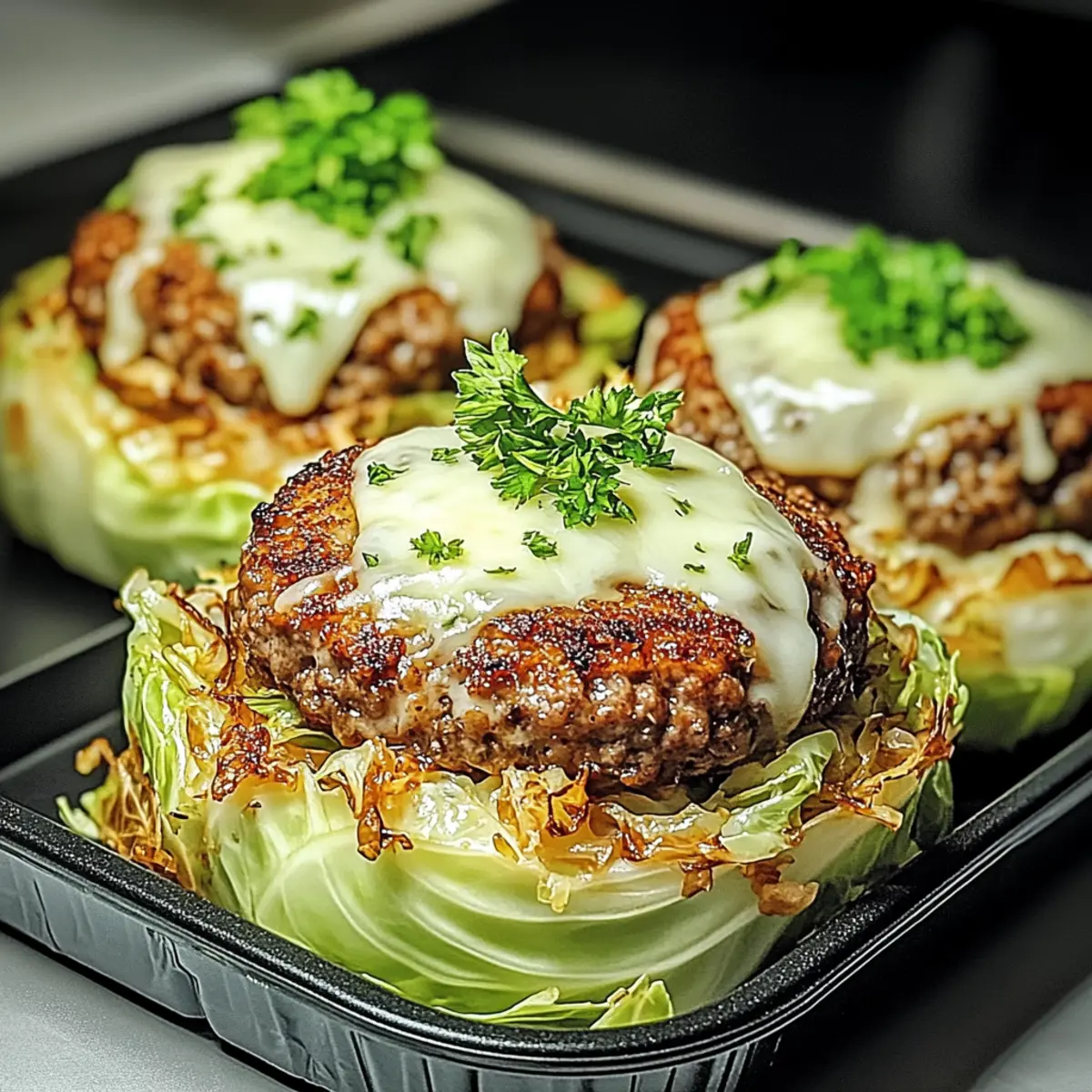 Oven-Baked Cabbage Burgers