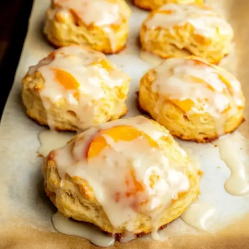 Buttermilk Peach Biscuits