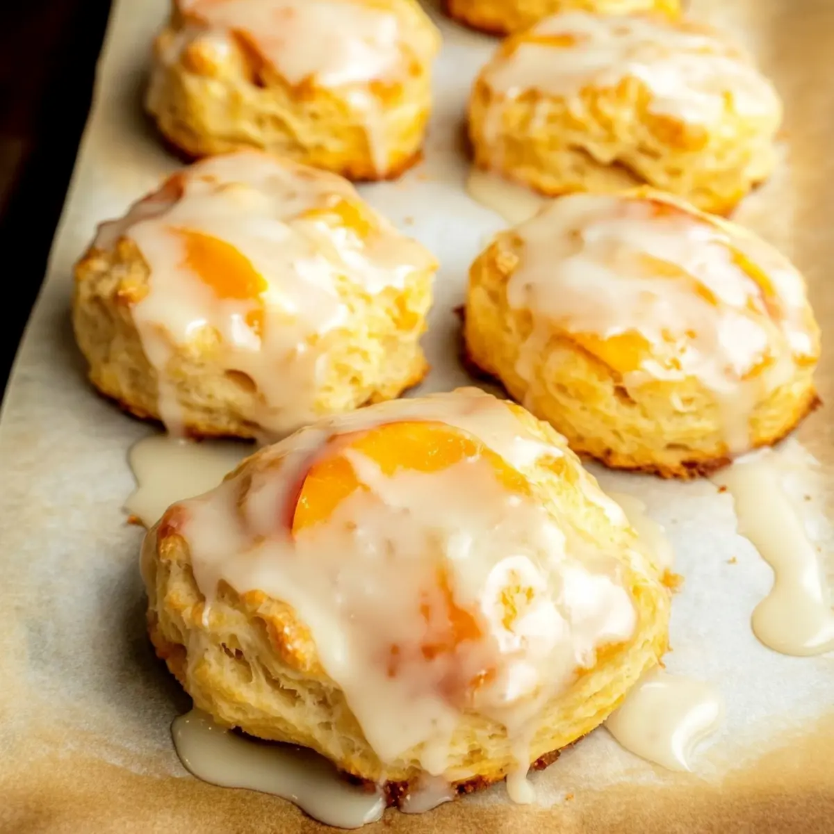 Buttermilk Peach Biscuits
