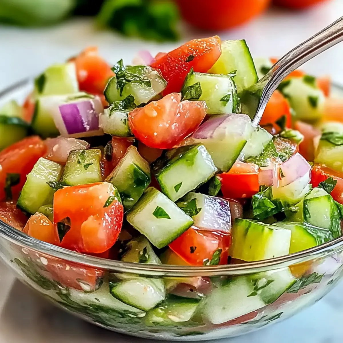 Italian Cucumber Salad