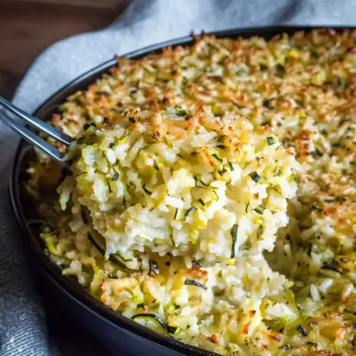 Zucchini and Rice Gratin
