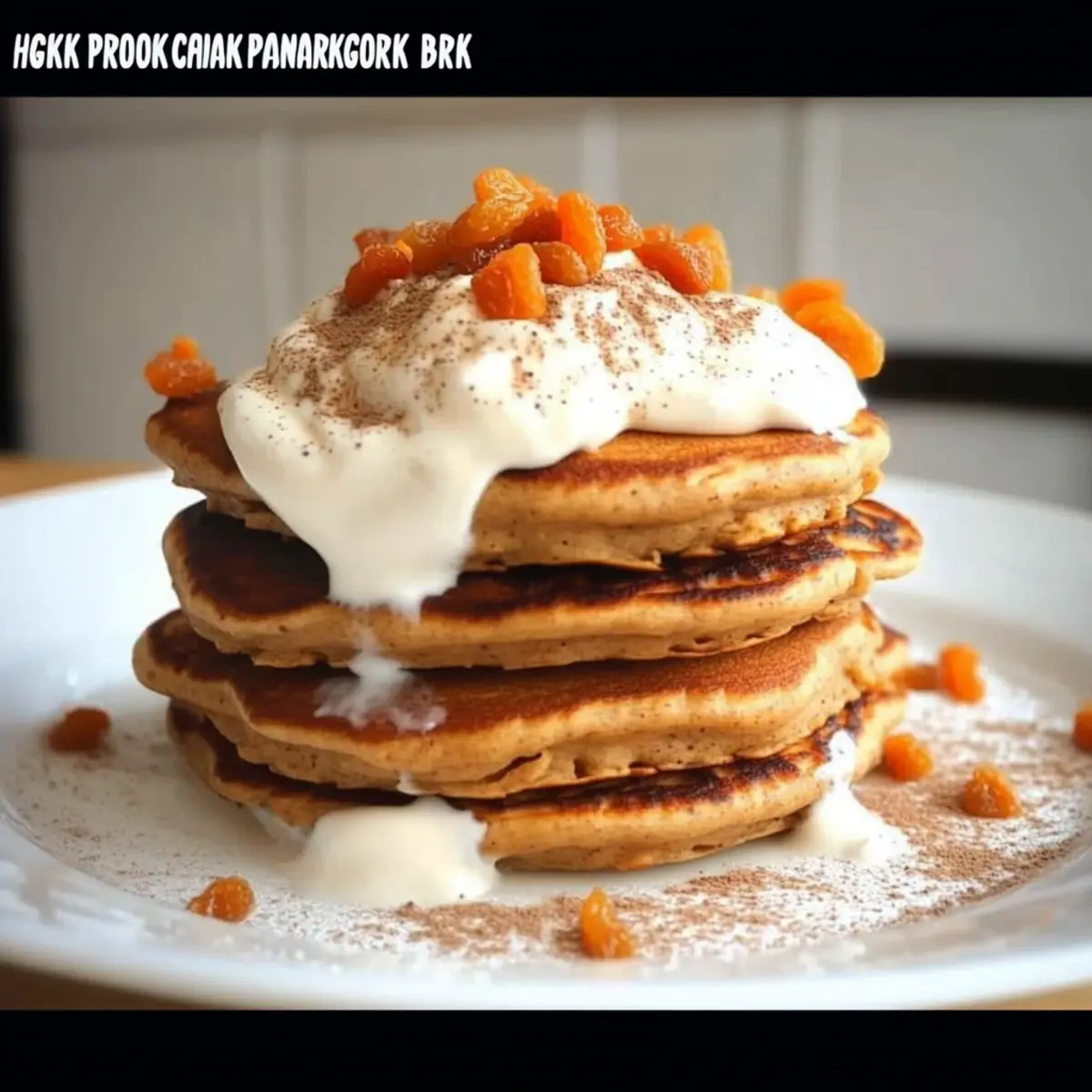 Carrot Cake Protein Pancakes