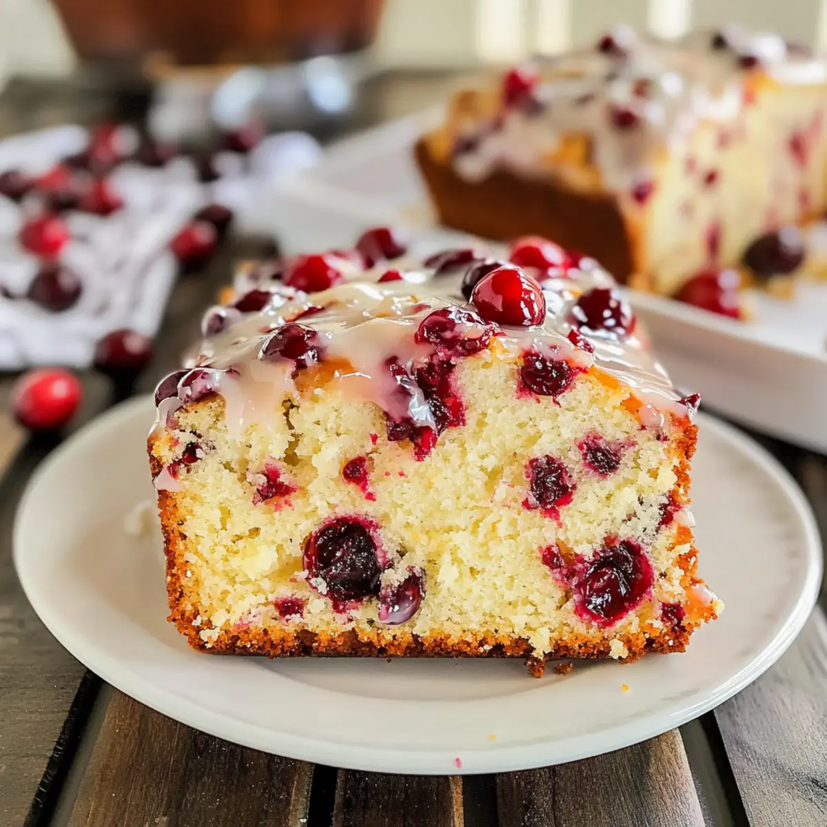 Glazed Cranberry Orange Loaf