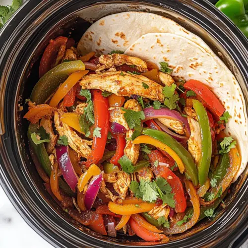Slow Cooker Chicken Fajitas with Salsa