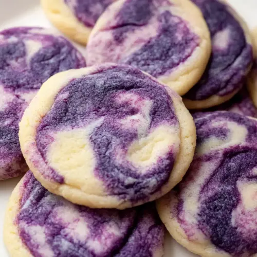 30-Minute Ube Marble Cookies