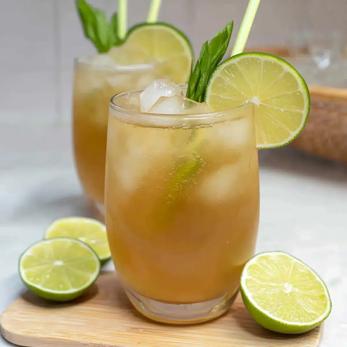 Iced Sweet Thai Lemongrass Drink