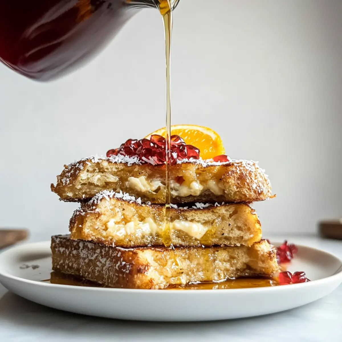 Coconut Stuffed French Toast