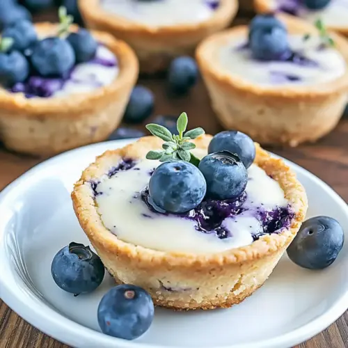 Blueberry Cheesecake Cookie Cups