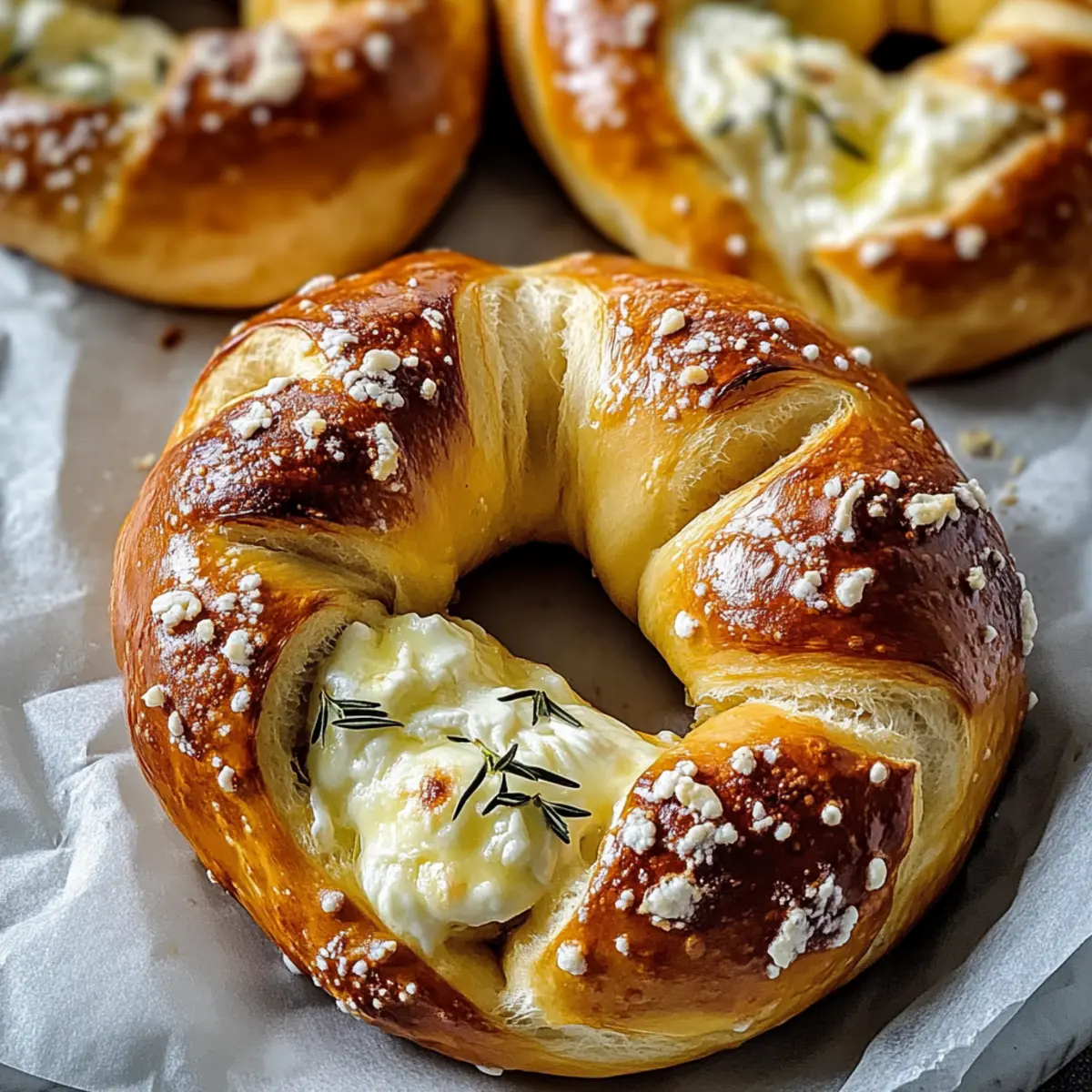 Mozzarella Stuffed Soft Pretzels