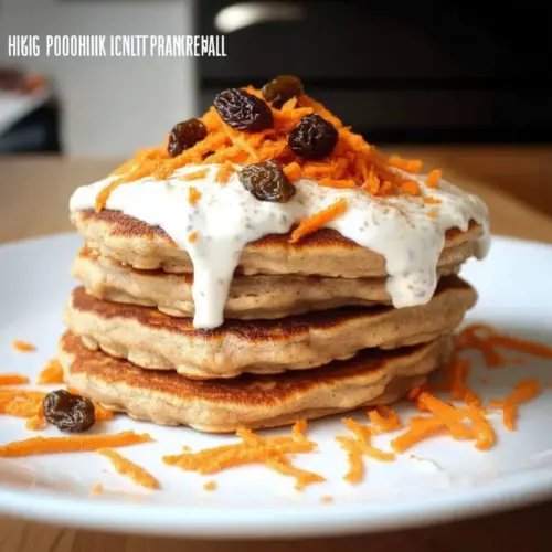Carrot Cake Protein Pancakes