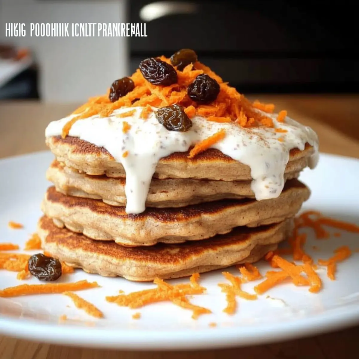 Carrot Cake Protein Pancakes