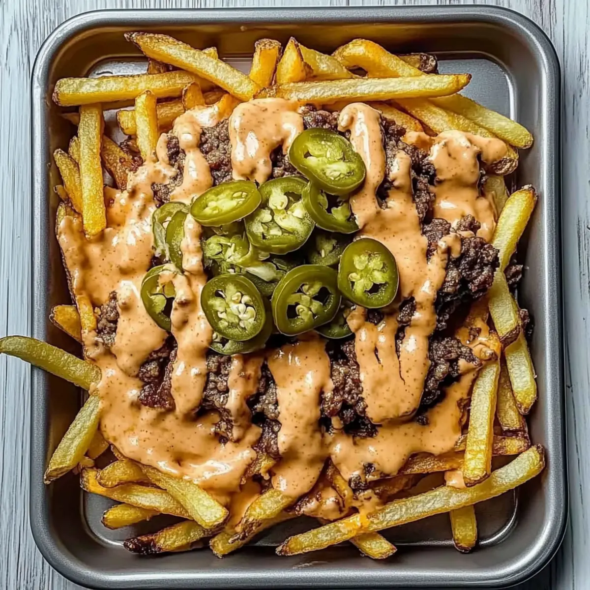 Hearty Smash Burger Fries