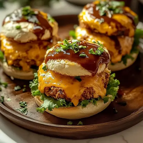 Cheddar Ranch Chicken Burgers