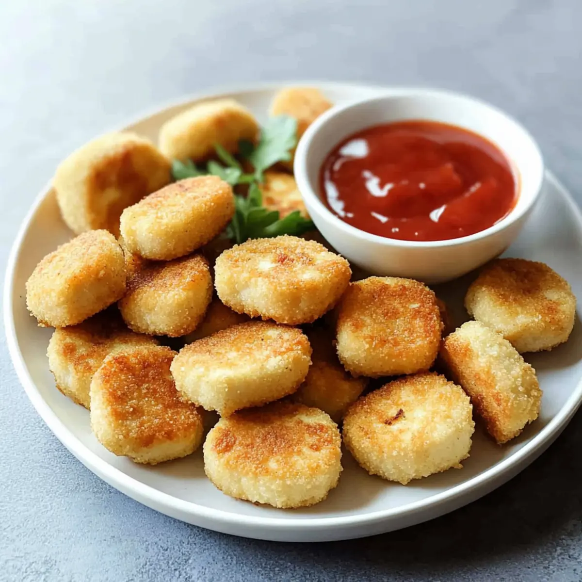 Vegan Pan-Fried Tofu Nuggets