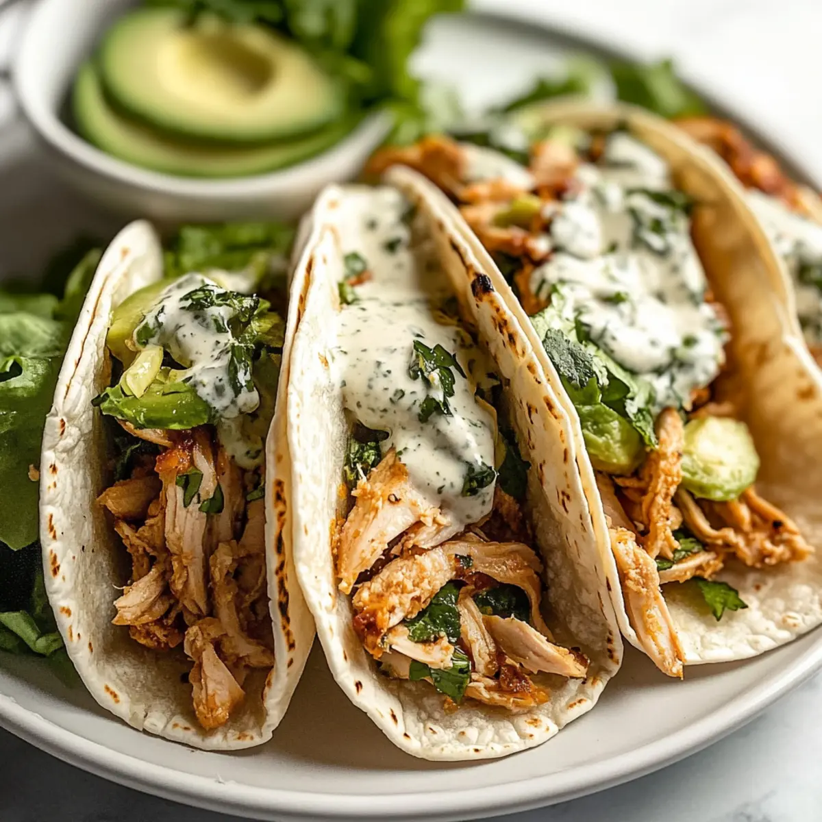 Shredded Chicken Tacos