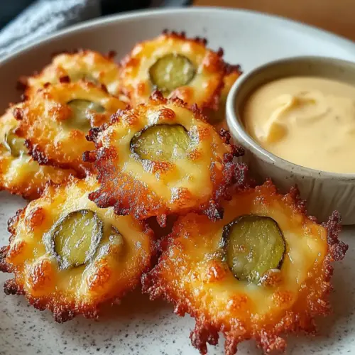 Crispy Pickle Cheese Bites