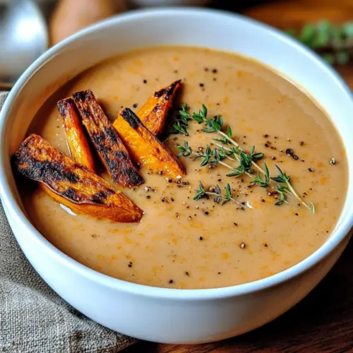 Roasted Italian Sweet Potato Soup