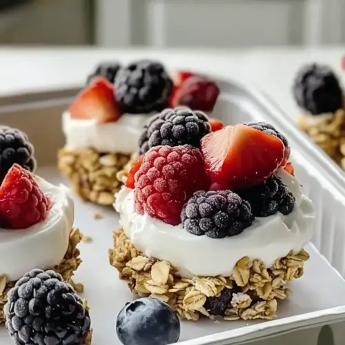 5-Ingredient Frozen Yogurt Granola Bites