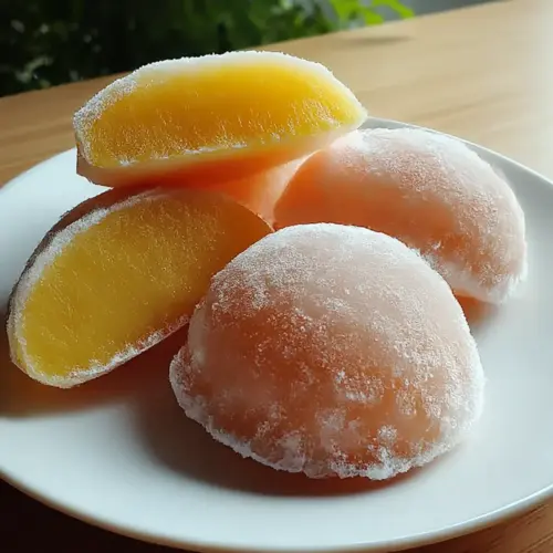 Whole Peach Mochi