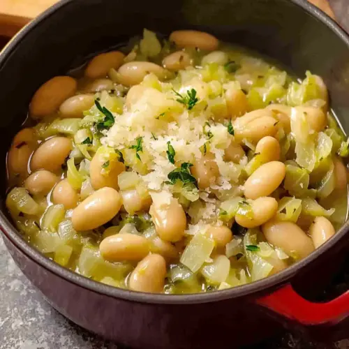 Butter Beans with Leeks