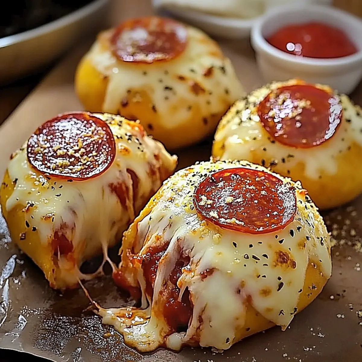 Pepperoni Pizza Bombs