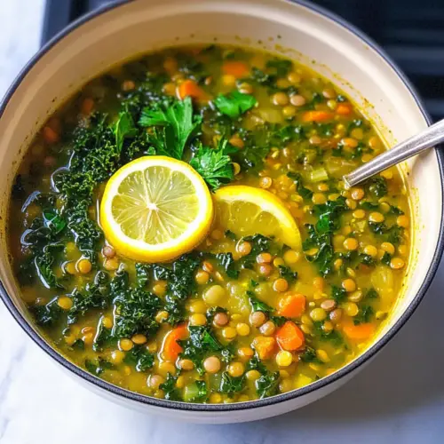 Lemon Turmeric Lentil Soup