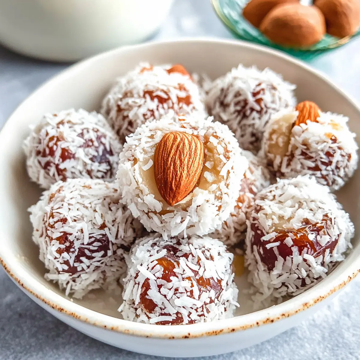3 Ingredient Coconut Date Rolls