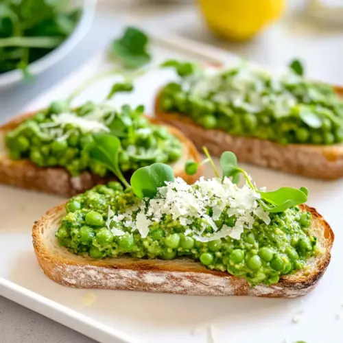Pea Bruschetta