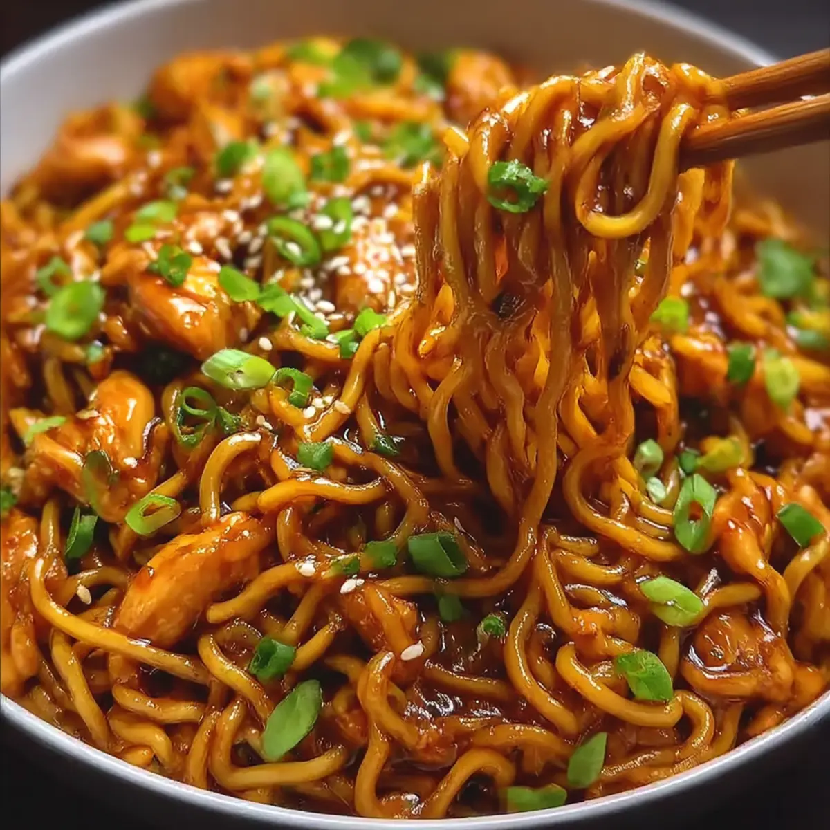Garlic Chicken Noodles