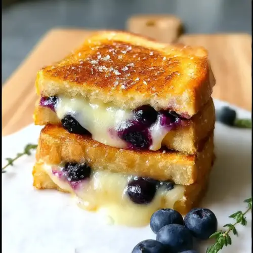 Crispy Blueberry Grilled Cheese