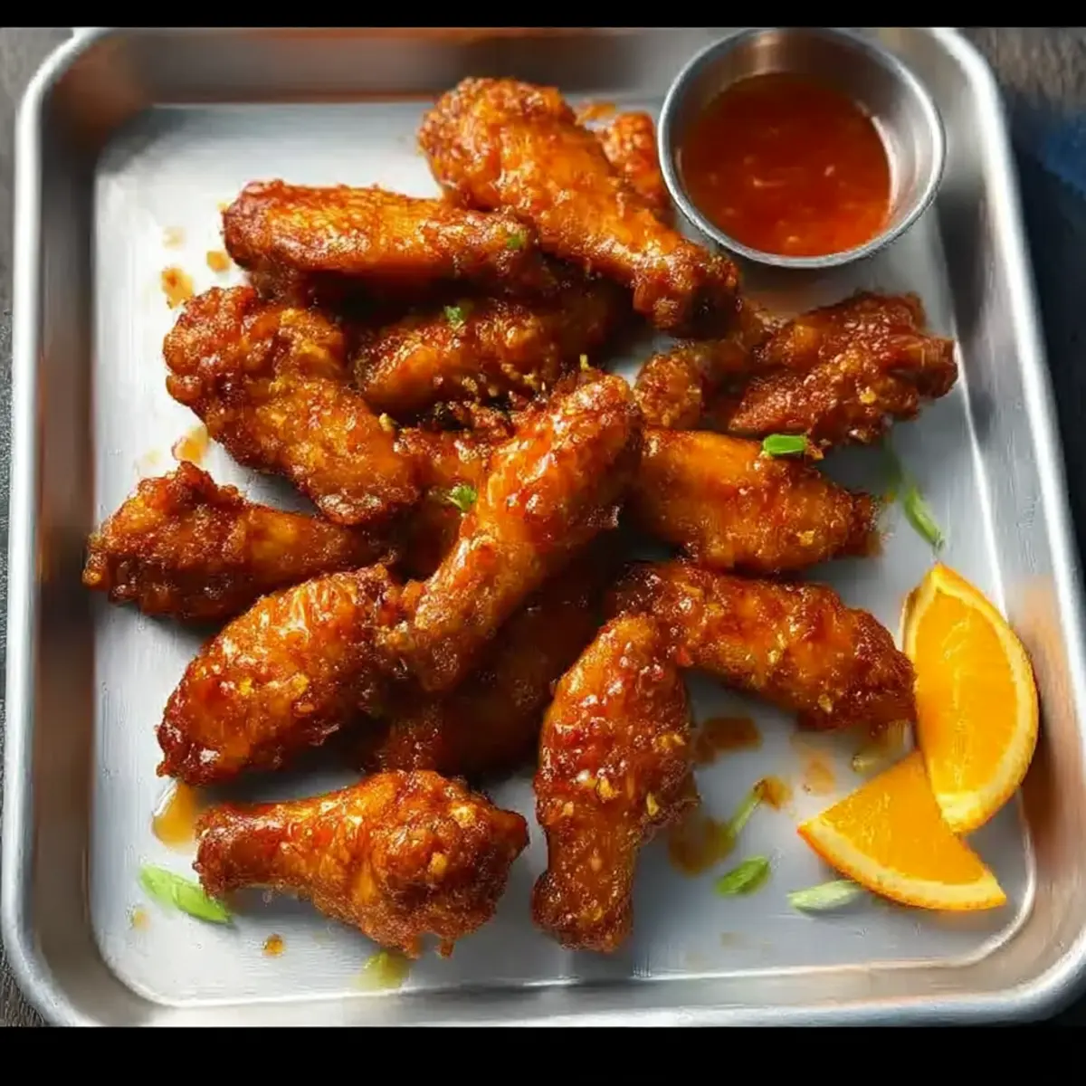 Orange Pepper Chicken Wings