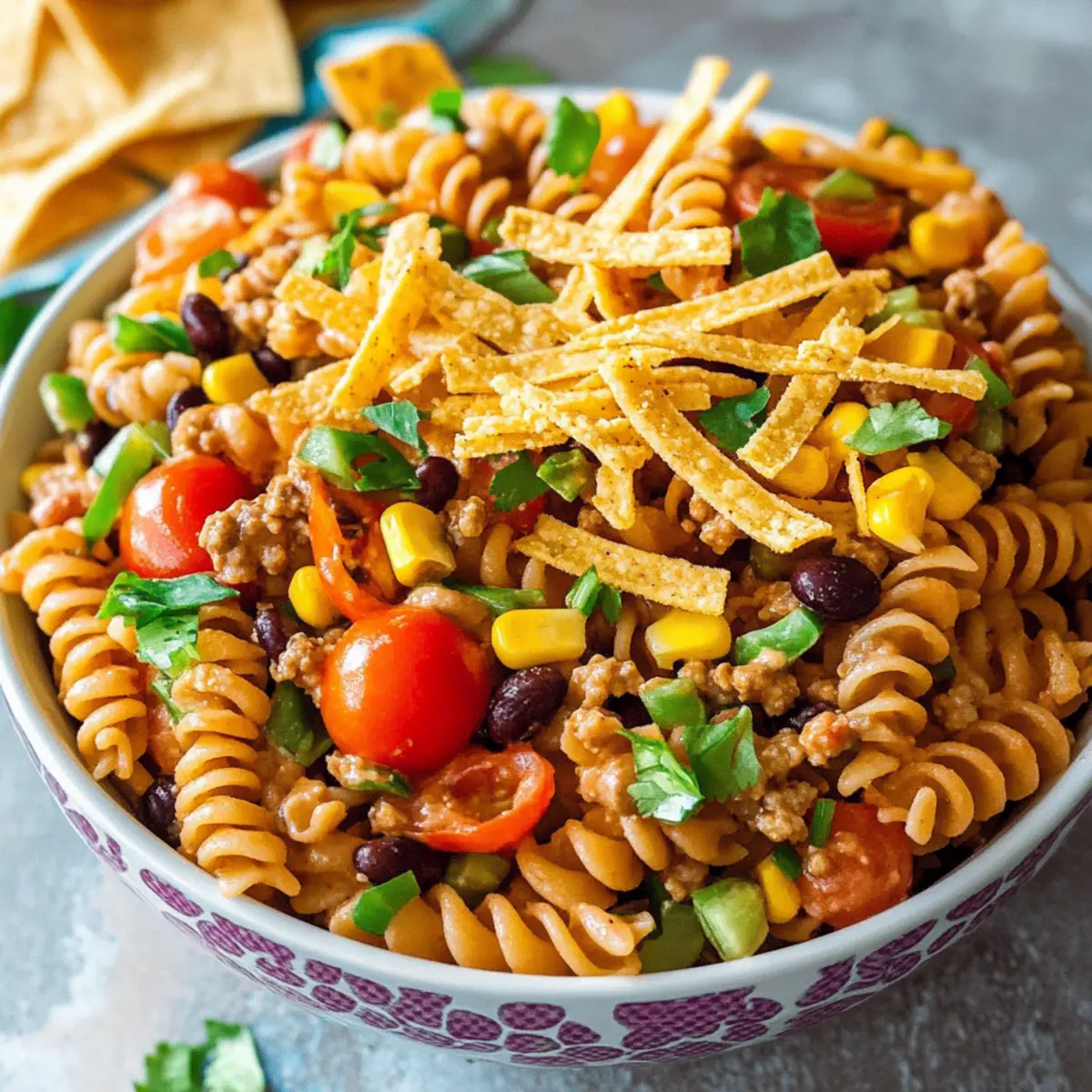 Cold Taco Pasta Salad