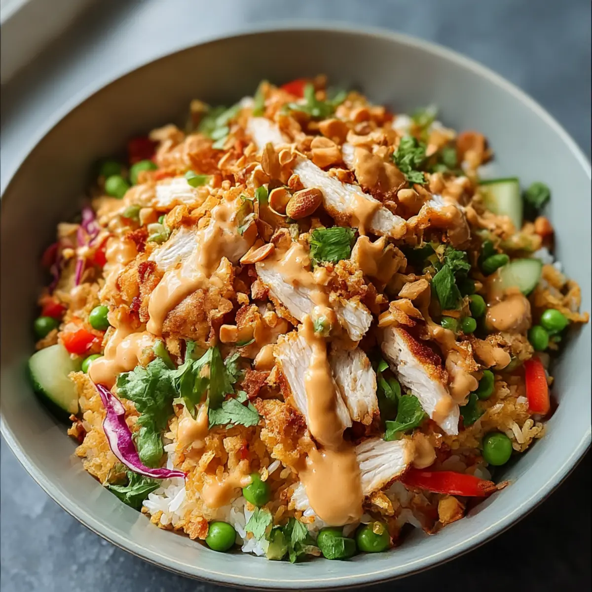Chicken Crispy Rice Salad