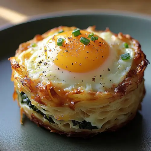 Baked Eggs Napoleon